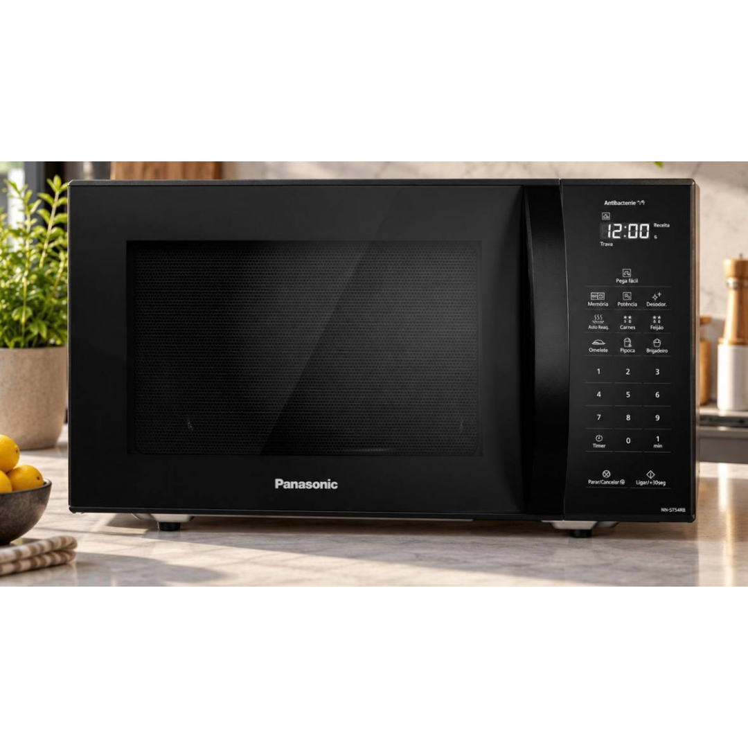 Micro-ondas Panasonic Nn-st54rbru 27 Litros Preto