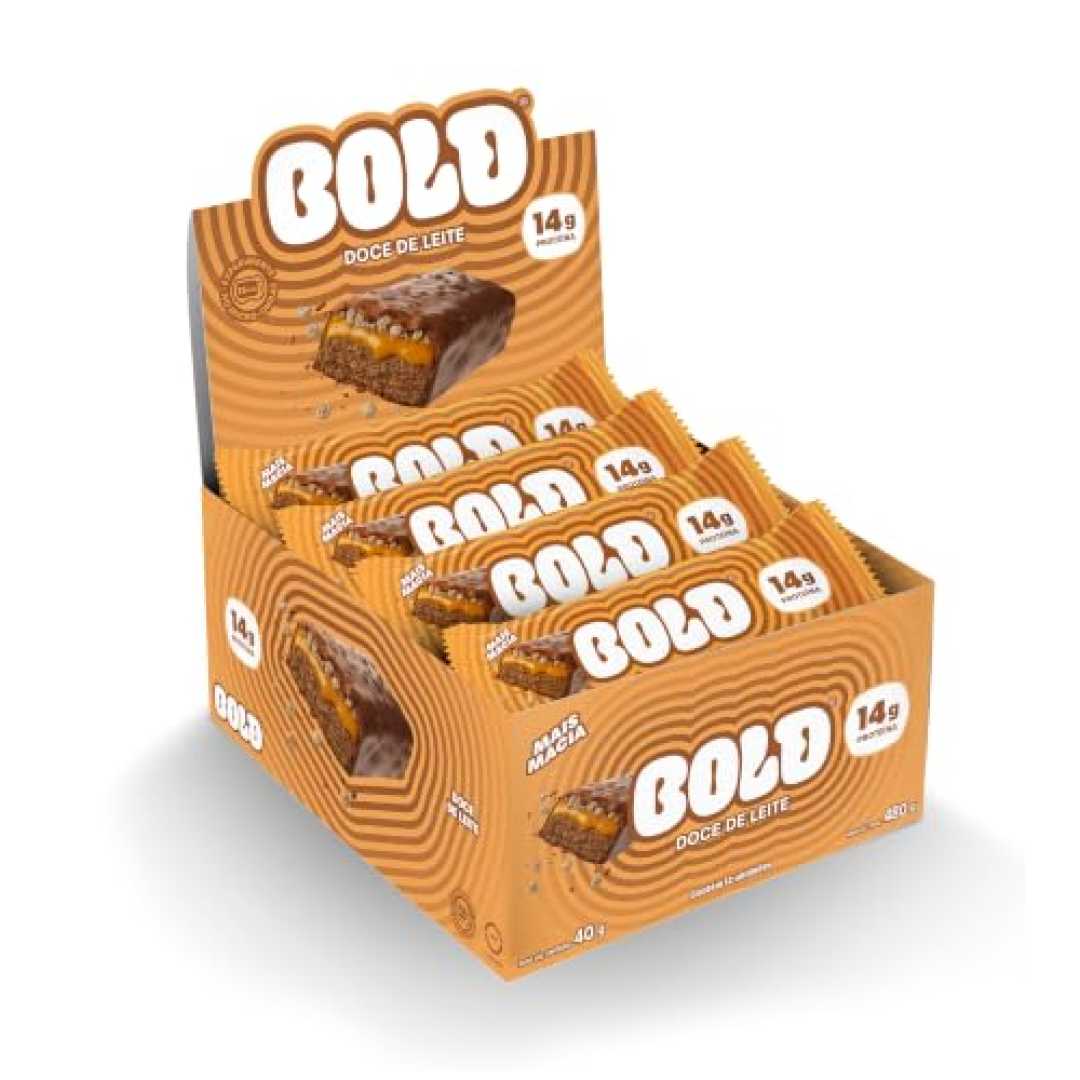 Bold Barra de Proteína Doce de Leite 40g (12 Unidades)
