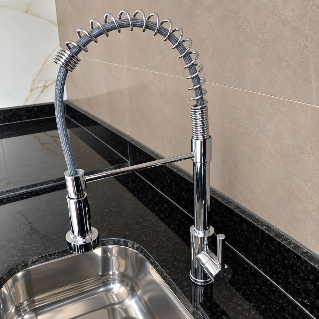 Torneira Aço Inoxidável Hongyu Luxo Flexível Prateado