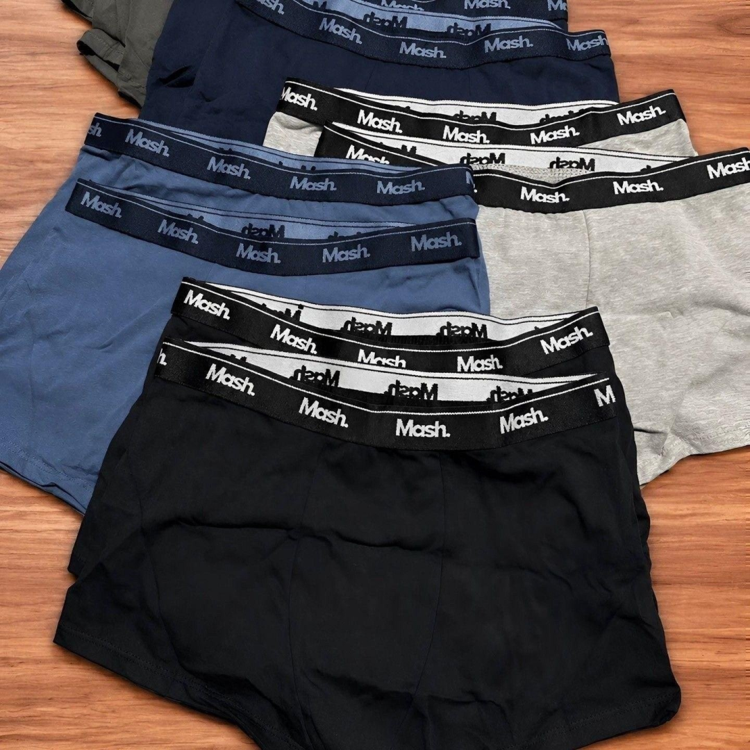 Kit com 10 Cuecas Boxer Algodão Mash