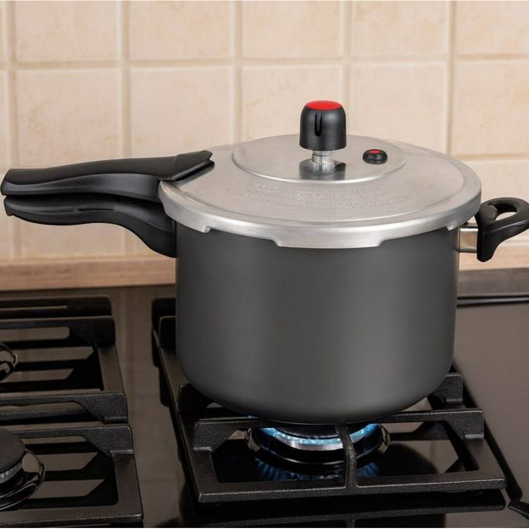 Panela De Pressão 4,5l Teflon Antiaderente Alegrete Cinza