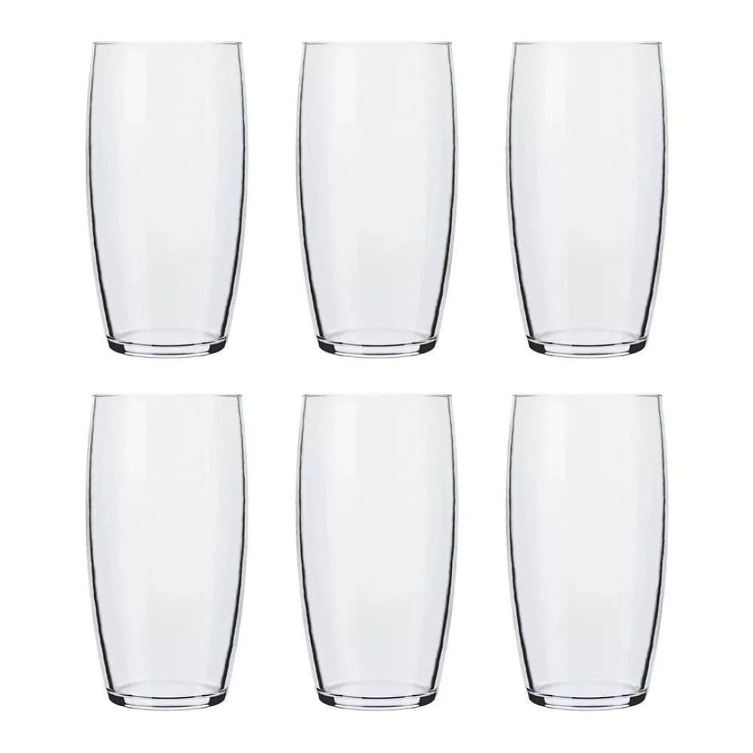 Jogo de Copos Nadir Oca Long Drink de Vidro Liso com 6 Peças 300ml