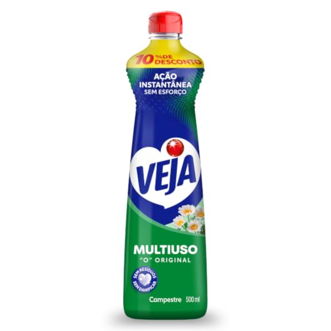Veja Limpador Multiuso Campestre 500ml - Kit com 10 Unidades