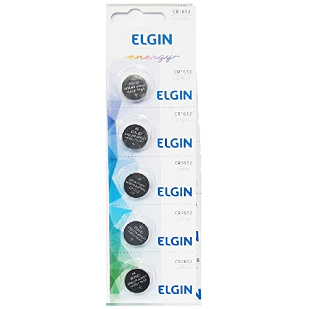 Bateria Elgin Cr1632 3v Lítio Cartela Com 5 1632