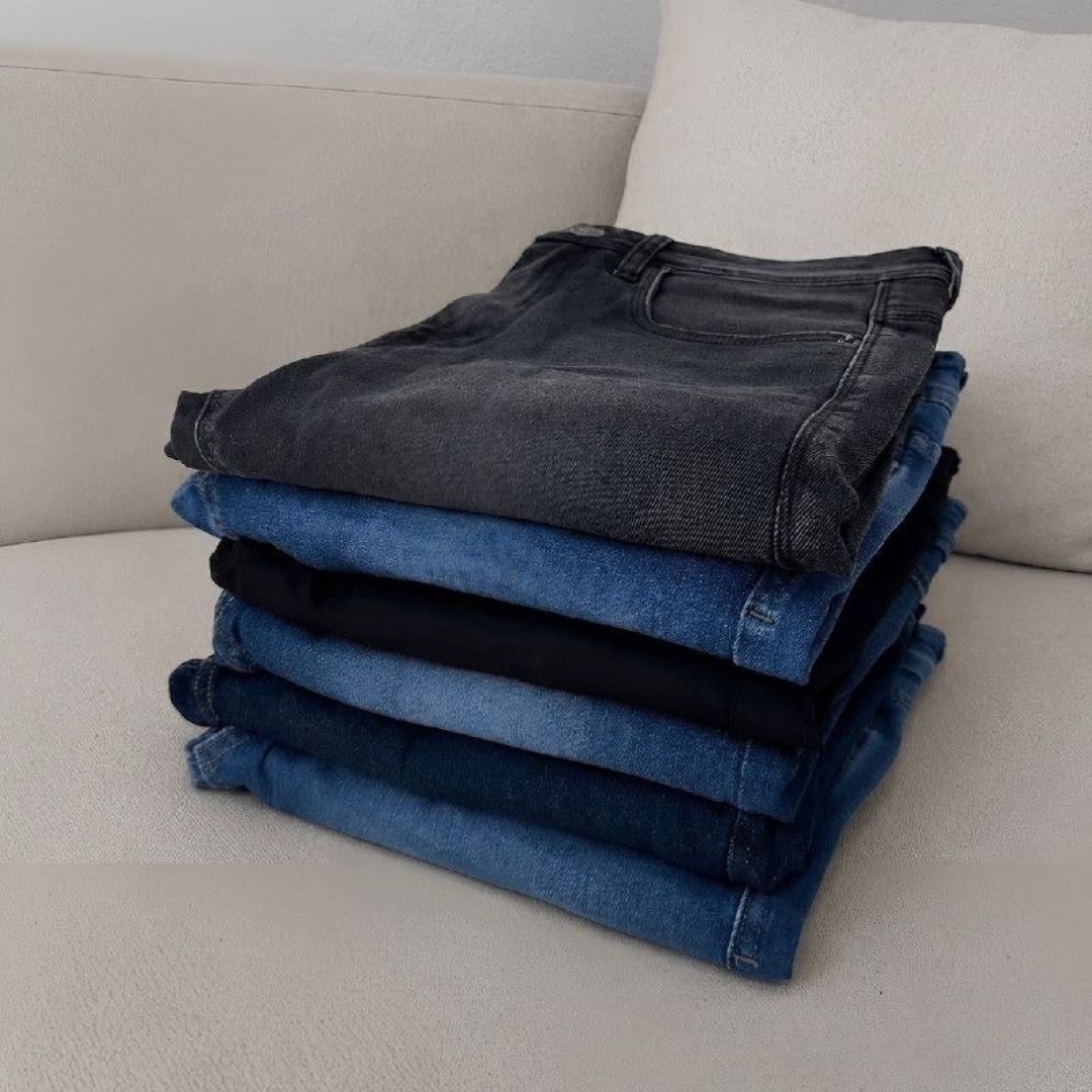 Kit com 3 Calças Jeans Skinny Tradicional