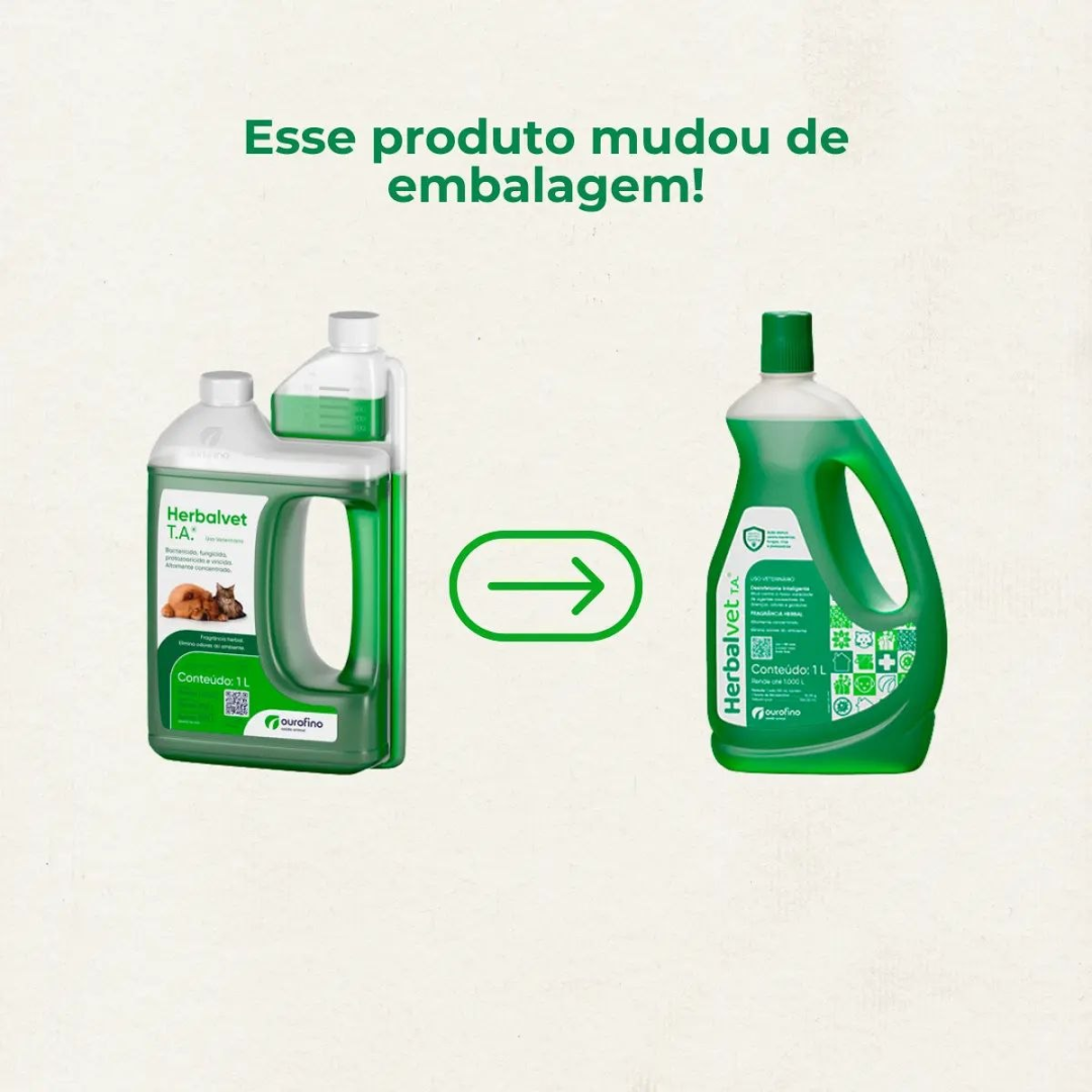 Herbalvet T.a Desinfetante Eliminador De Odores 1 Litro