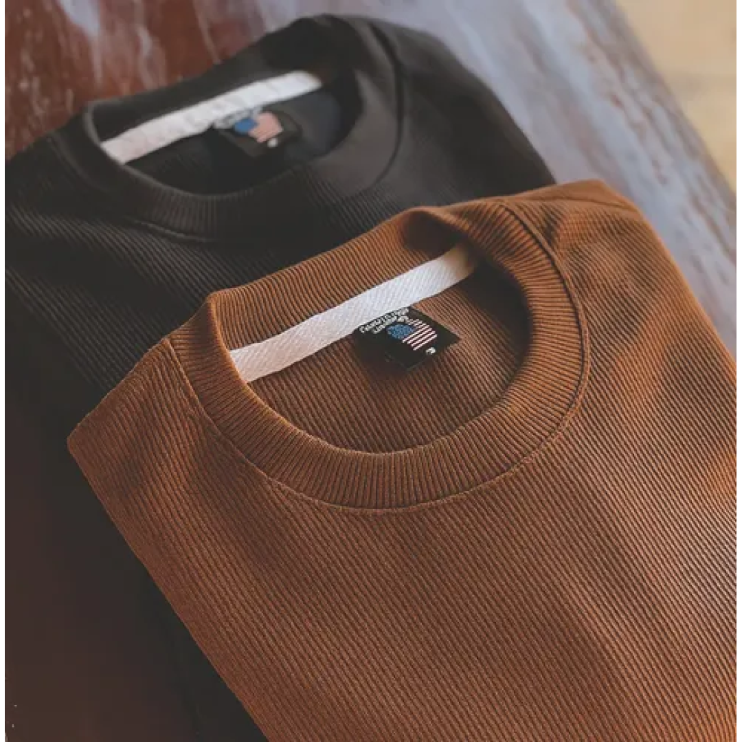 Kit 2 Camisetas Oversized Masculina Texturizado Premium Kit 2 Over - Preto Marrom Gg