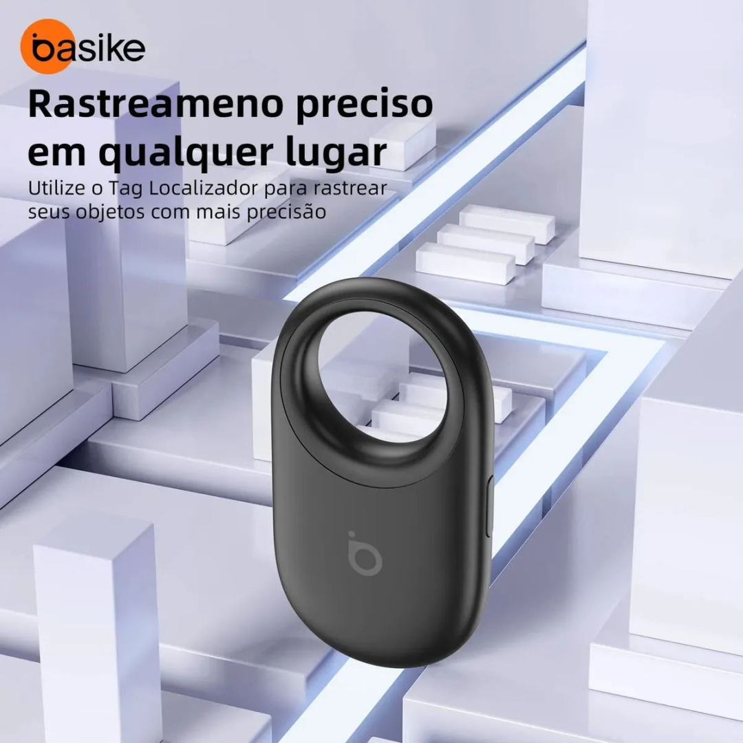 Basike Smart Tag Rastreador GPS Compatível iPhone Apple 2kits Localizador De Objetos Para Chaveiro Moto Veicular Pet Gato Bike Mala