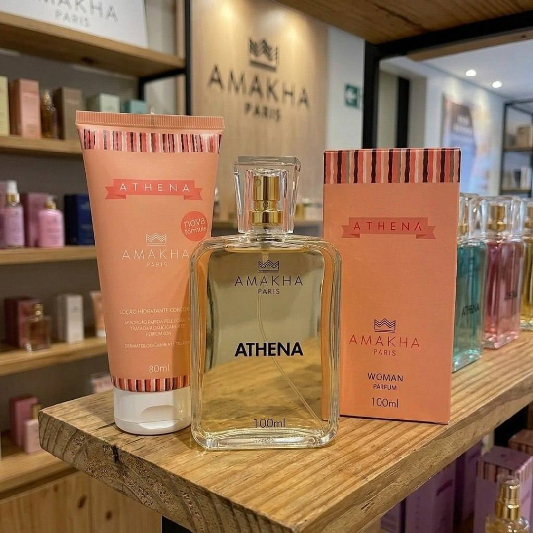 Kit Essencial Athena - Perfume Feminino 100ml + Hidratante
