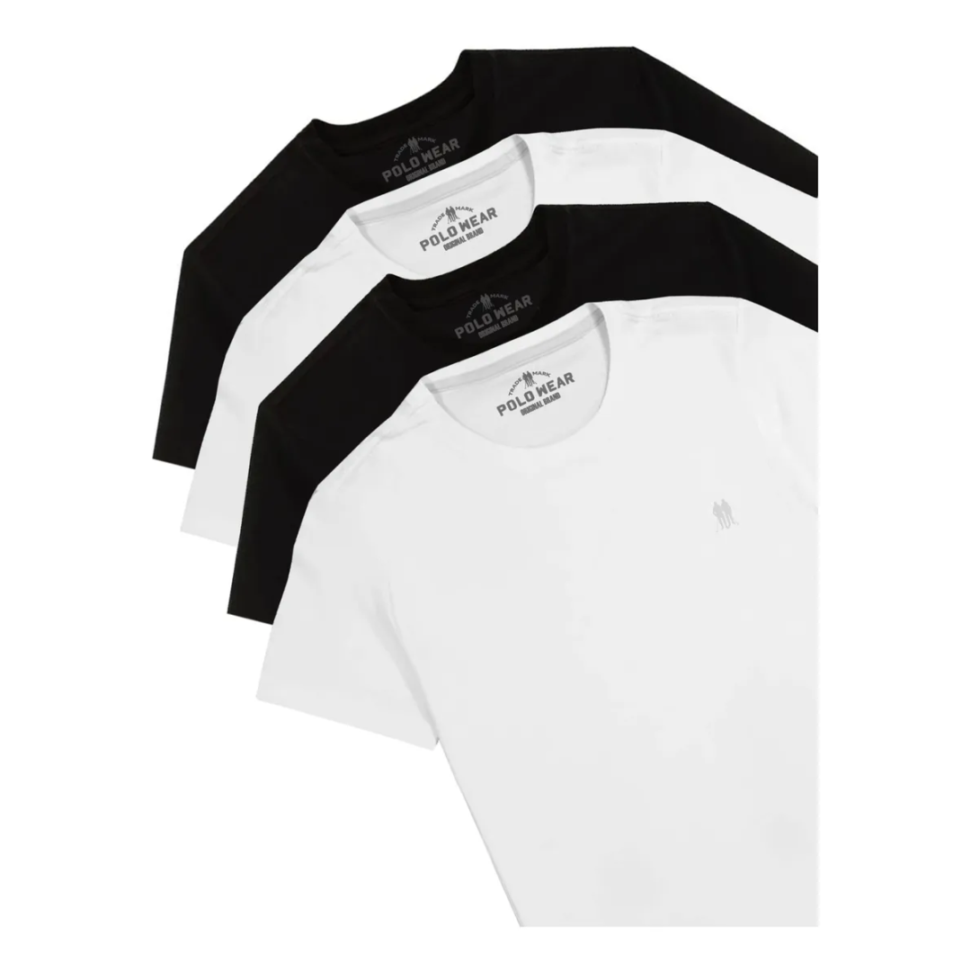 Kit 4 Camisetas Masculinas Polo Wear Sortido