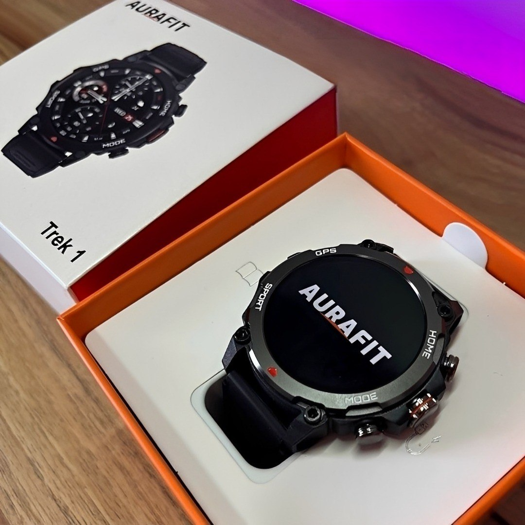 Relógio Smartwatch Aurafit Trek1 Com Gps