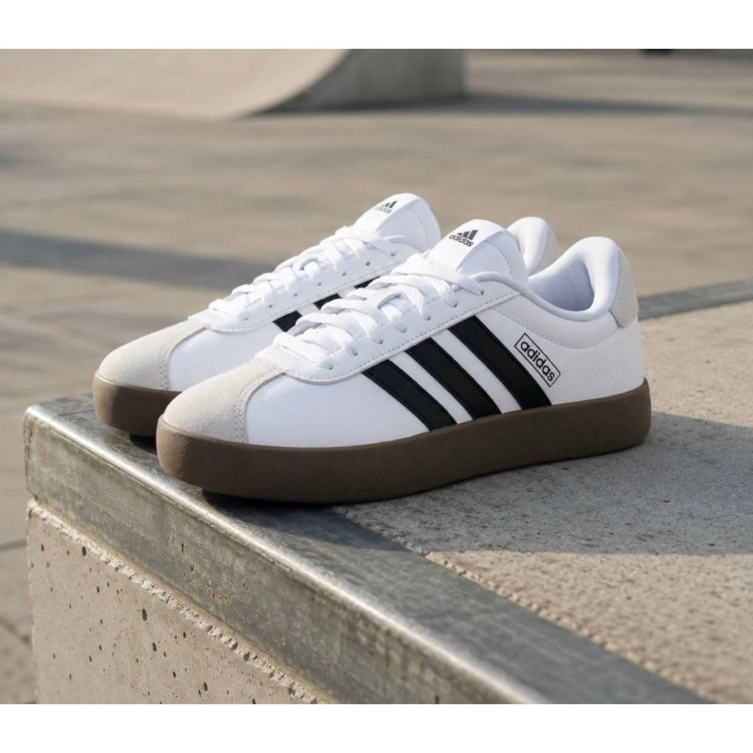 Tênis Casual Masculino Vl Court 3.0 adidas Branco/preto Lisa 40 Br