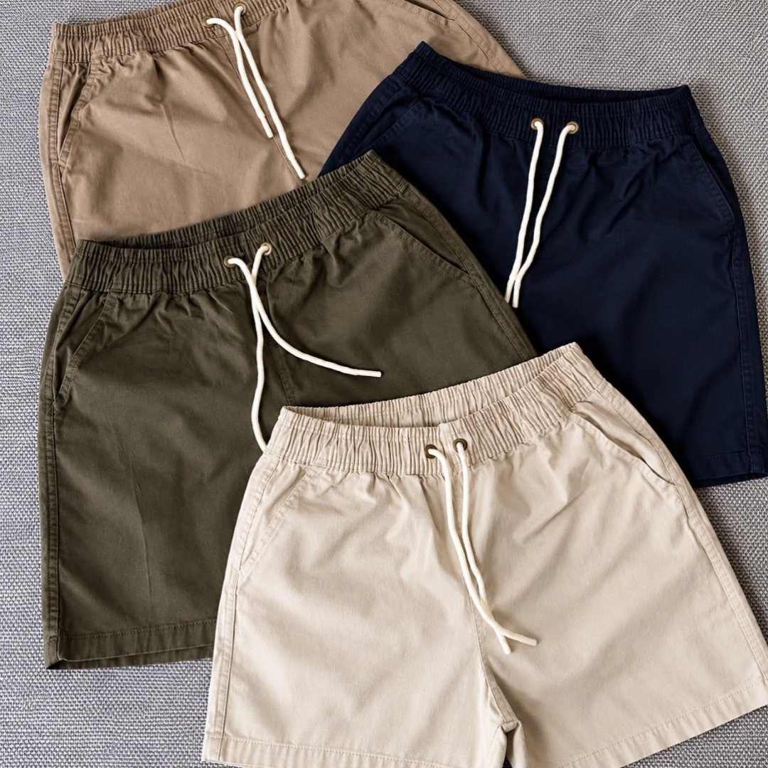 Kit com 3 Shorts Linho