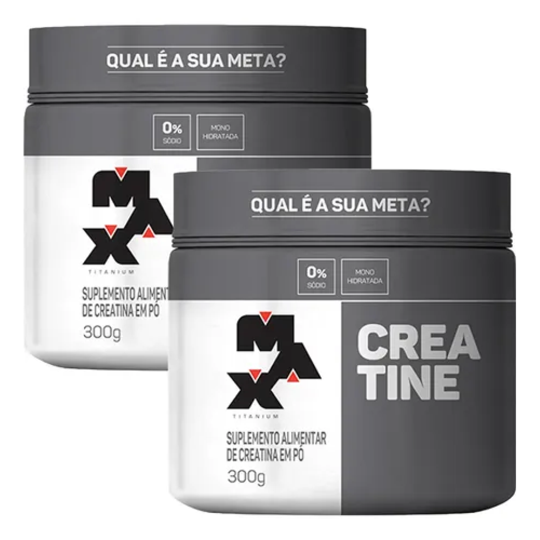 Kit com 2x Creatina 100% Max Titanium 300g