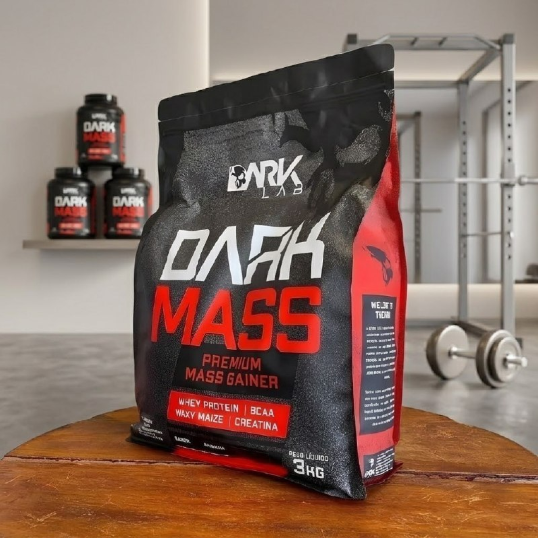 Hipercalórico Dark Mass Dark Lab 3kg Biscoitos