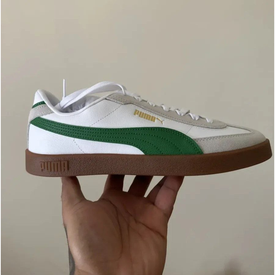 Tênis Masculino Club Ii Era Puma Branco/verde Geométrico 43 Br