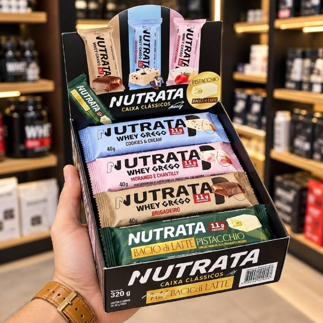 Display Misto Barra de Proteína Nutrata com 8 und