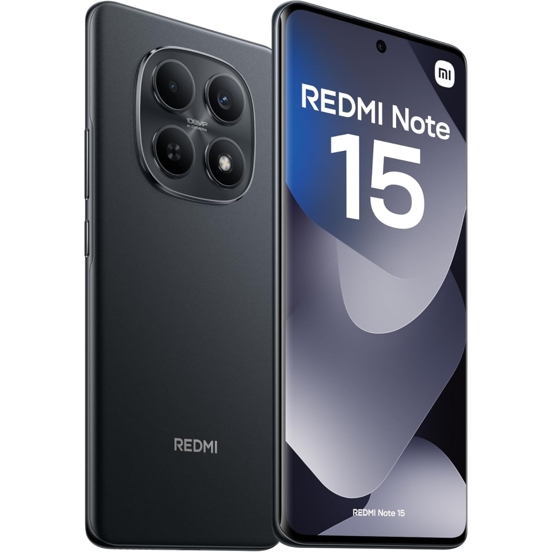 Smartphone Xiaomi Redmi Note 15 Preto 8GB RAM 256GB ROM (2510DRA23L)