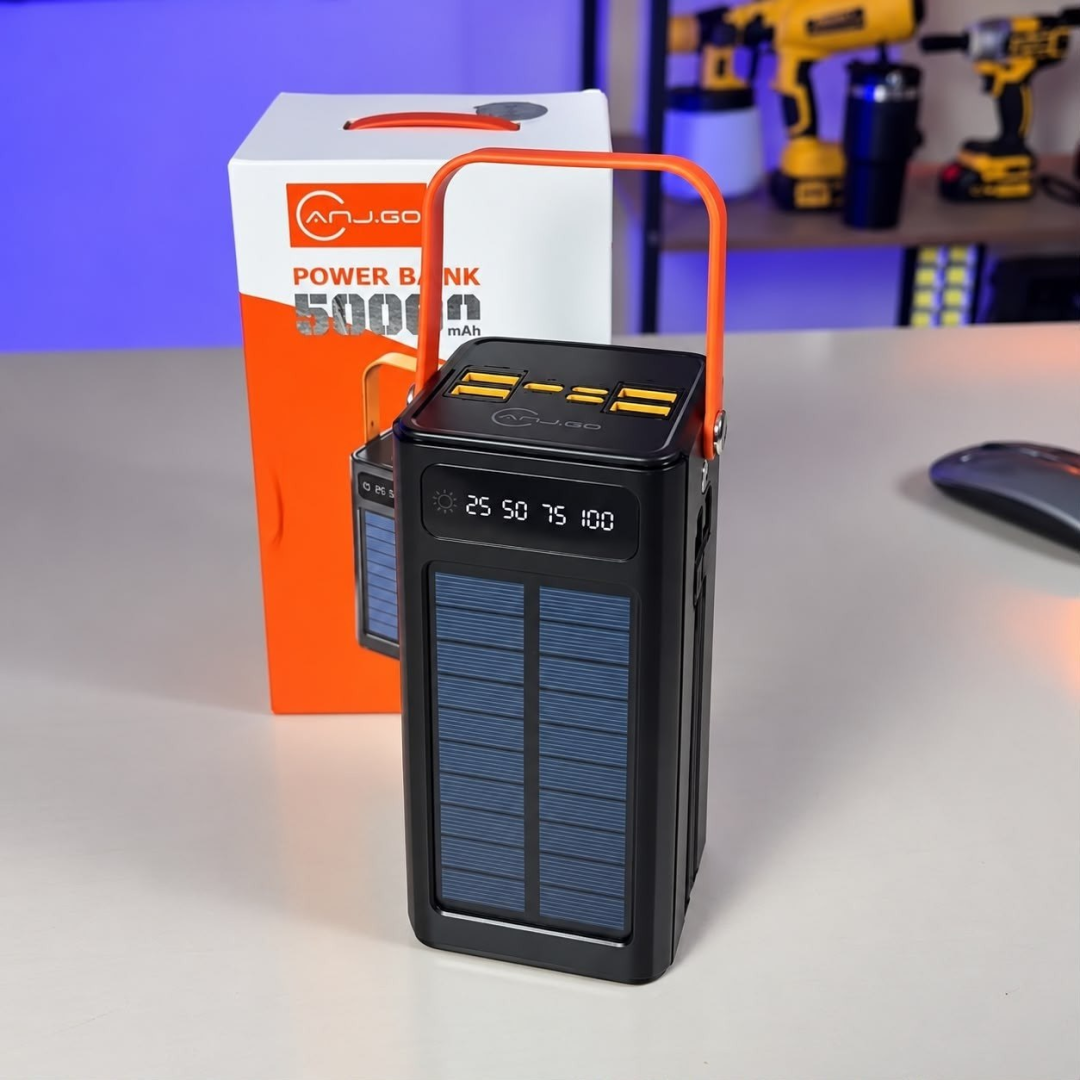 Carregador Powerbank Solar Turbo Portátil 50.000mah