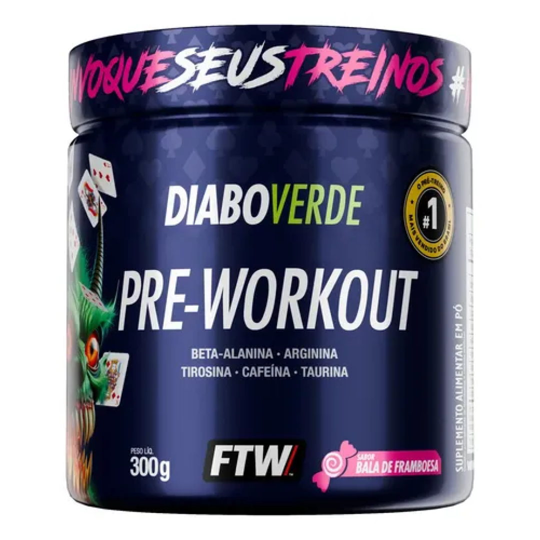 Pré Treino Ftw Diabo Verde 300g Framboesa