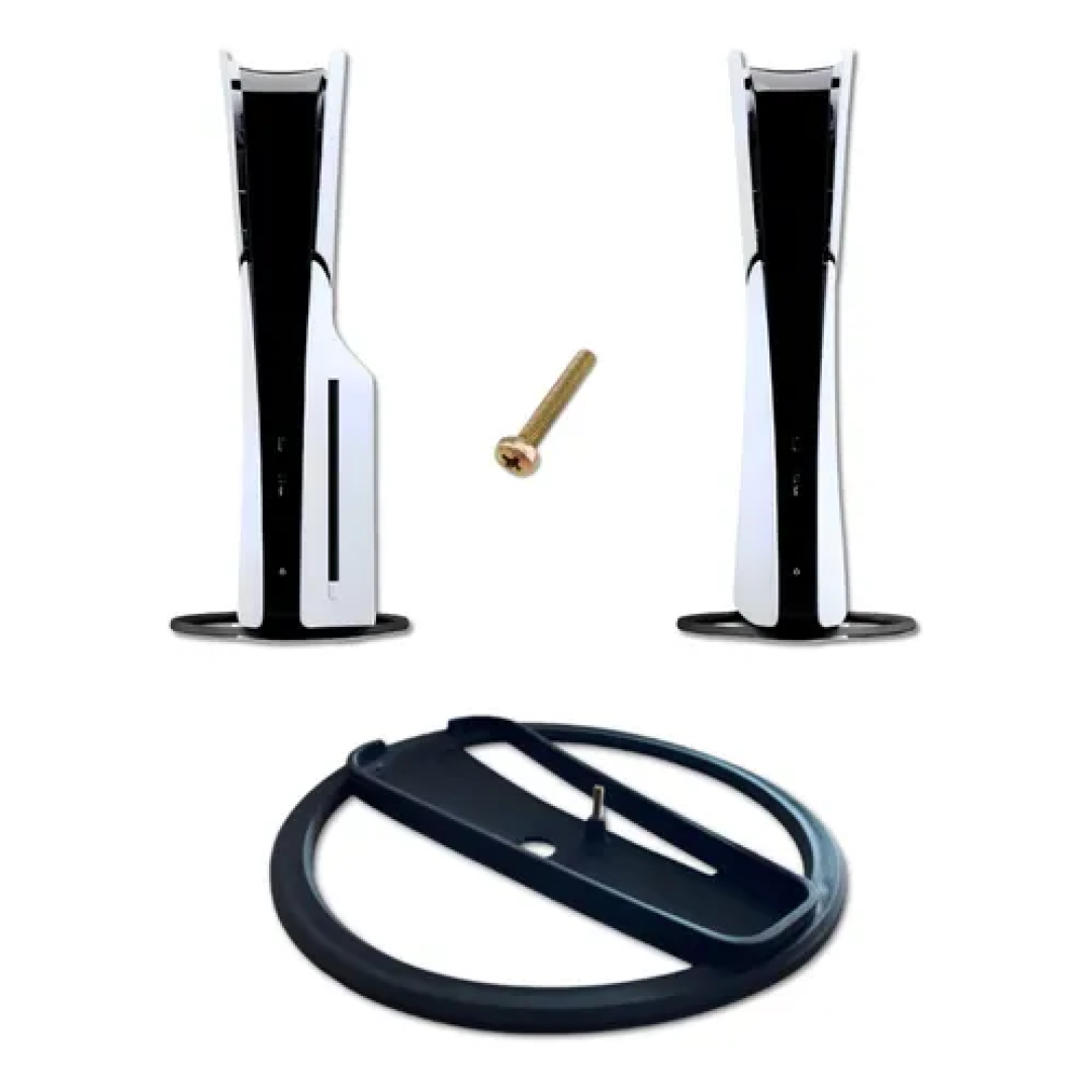 Suporte Base Vertical Para Playstation 5 Ps5 Slim Fat Todos Preto
