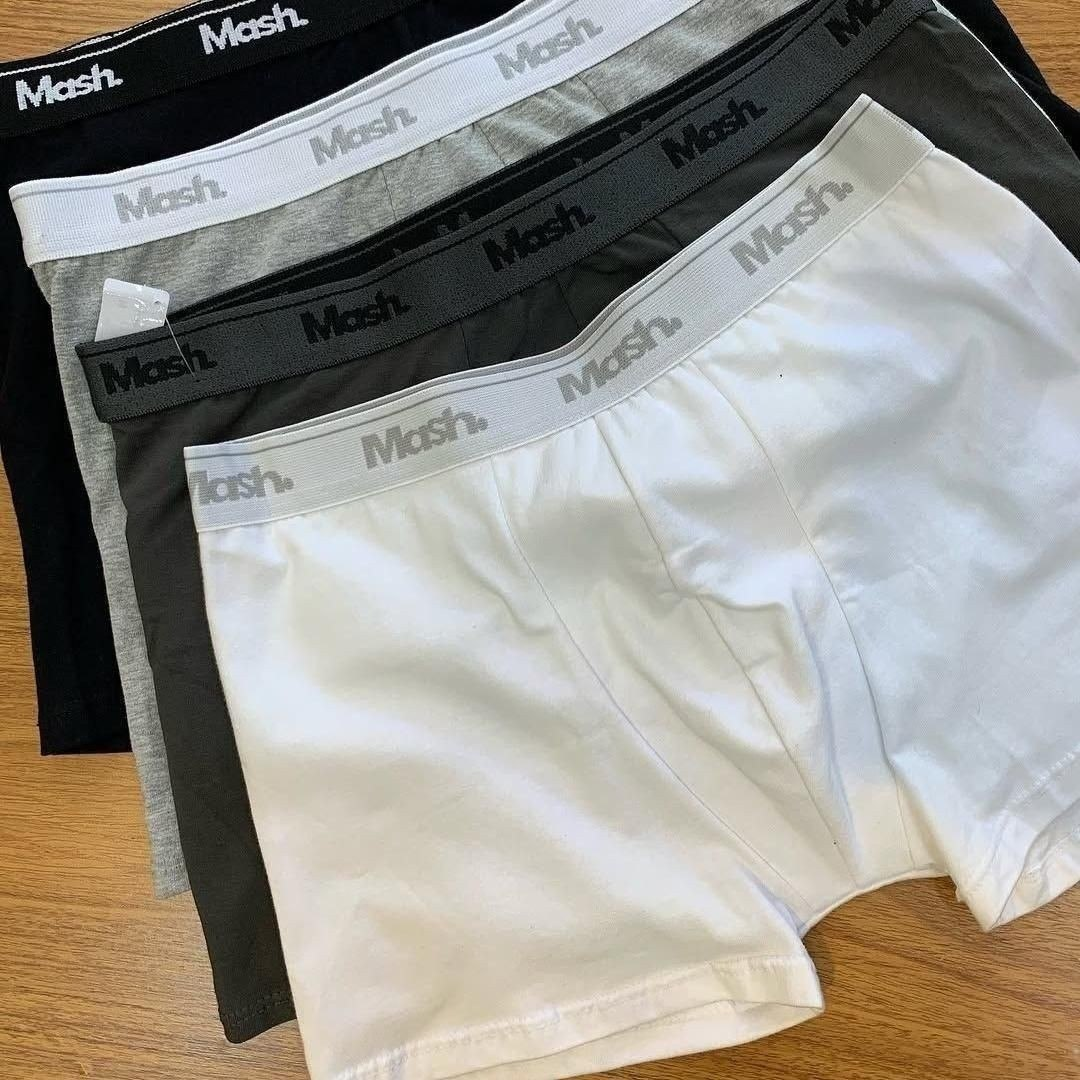 Kit Com 4 Cuecas Boxer Microfibra Mash