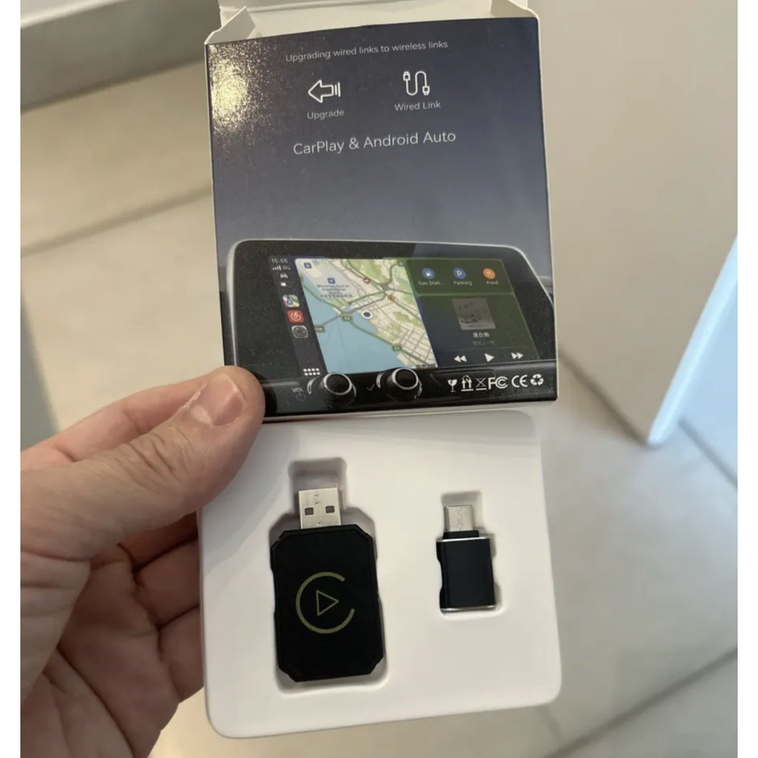 Adaptador Carplay /android Auto Wireless Sem Fio Automático