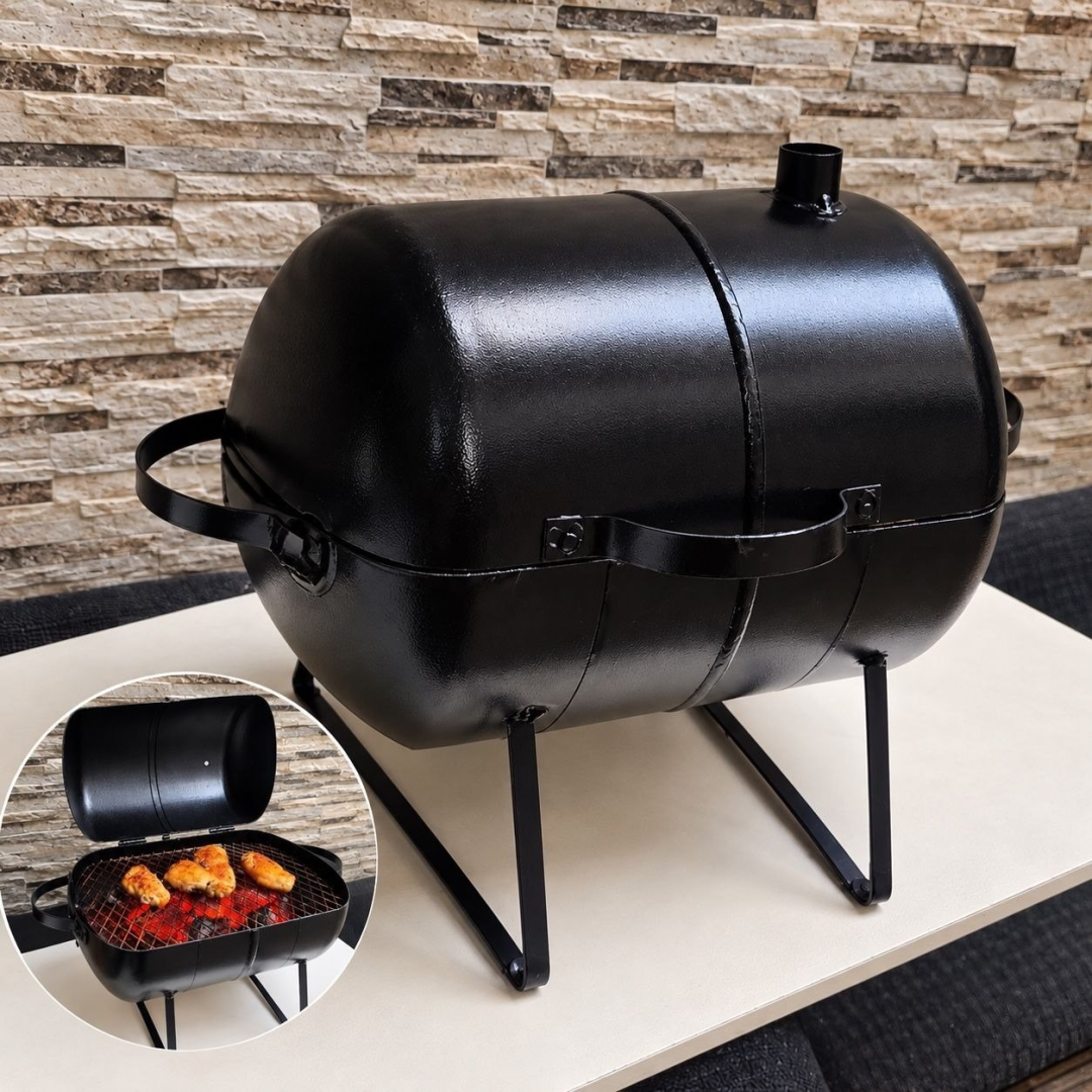 Churrasqueira em Aço Inox com Grelha 22cm