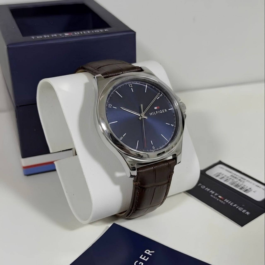 Relógio de couro masculino Tommy Hilfiger 1710549