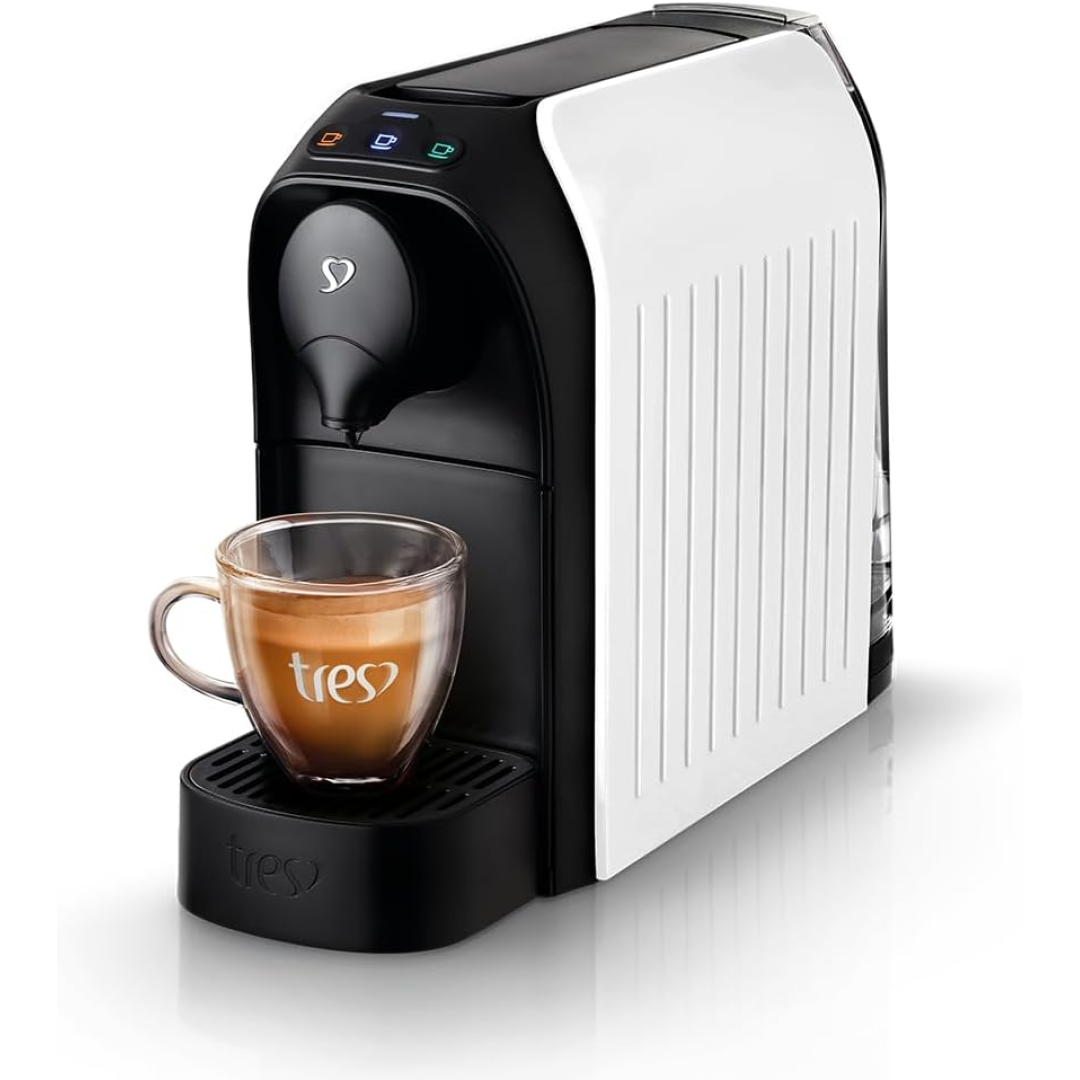 3 Corações TRES Cafeteira Espresso e Multibebida Passione Branca - 220V