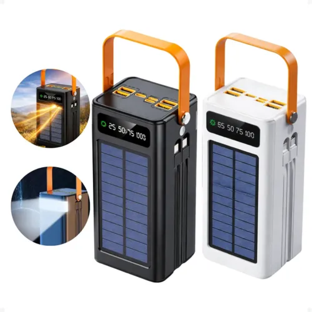 Carregador Powerbank Solar Turbo Portátil 50.000mah
