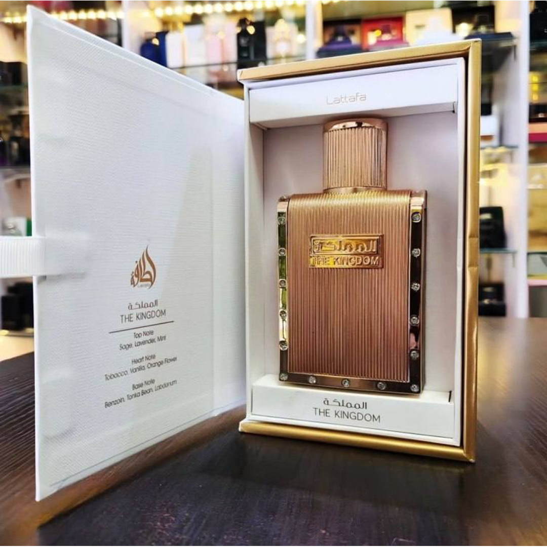 Perfume Árabe The Kingdom Eau De Parfum Lattafa 100ml Para Homens Masculino