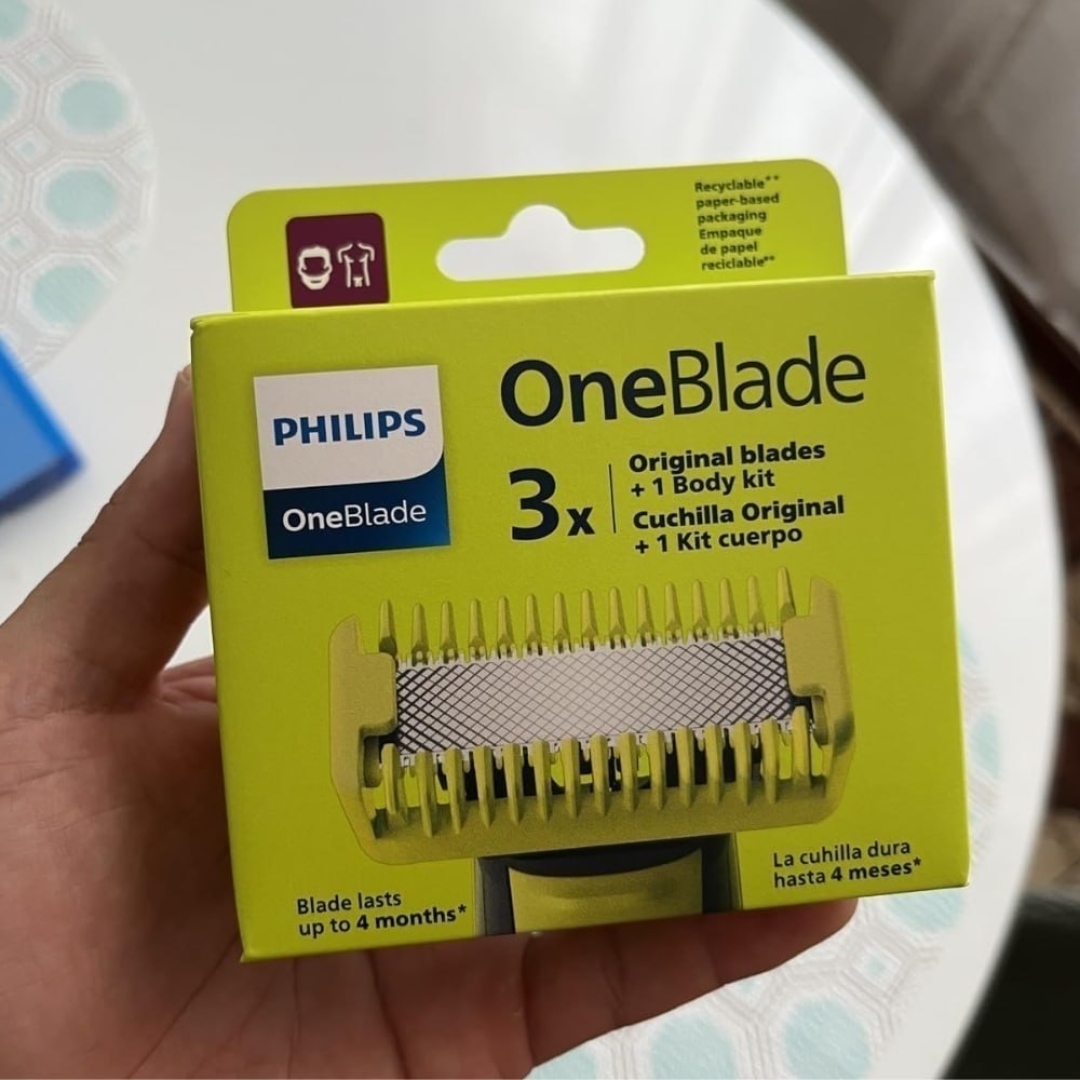 3 Lâminas de reposição + 2 Pentes Philips OneBlade