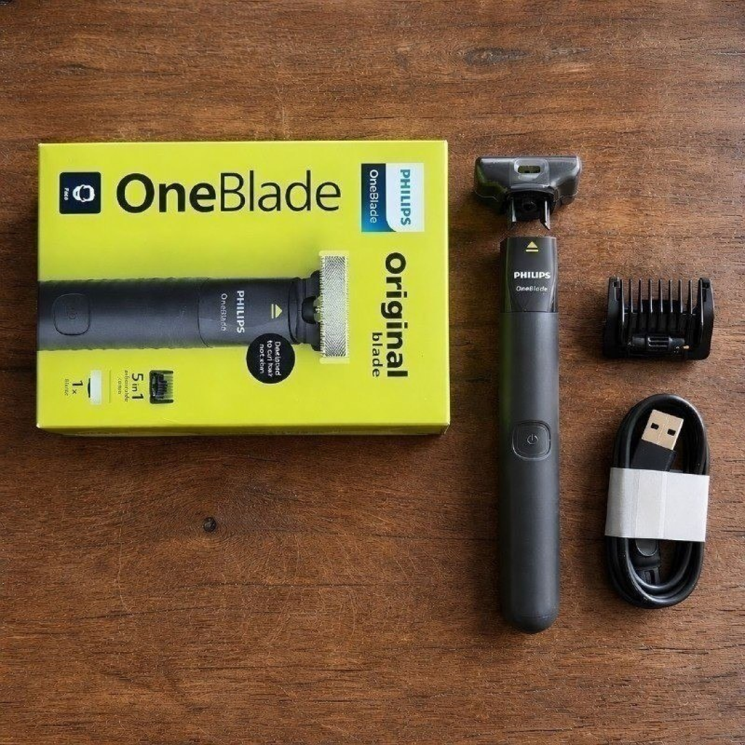 Aparador de Pelos Philips OneBlade Pente 5 em 1