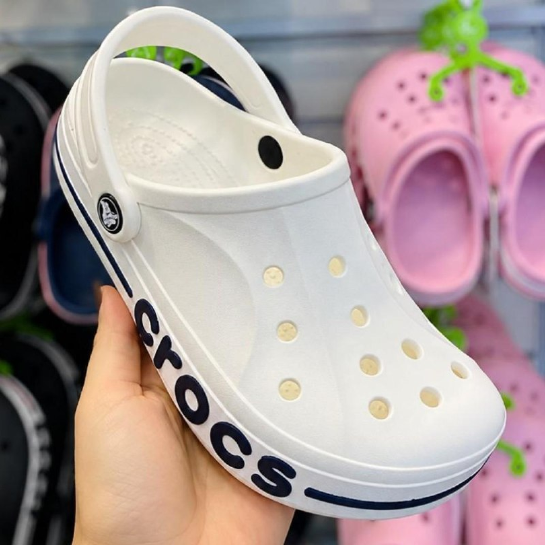 Sandália Crocs Bayaband Clog White/navy