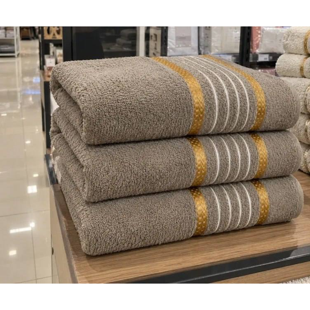 Kit 3 Toalhas De Banho Grande 100% Algodão 68x135 - Promoção