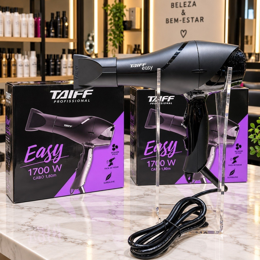 Secador De Cabelos Motor AC Profissional Easy 1700w Taiff 127V