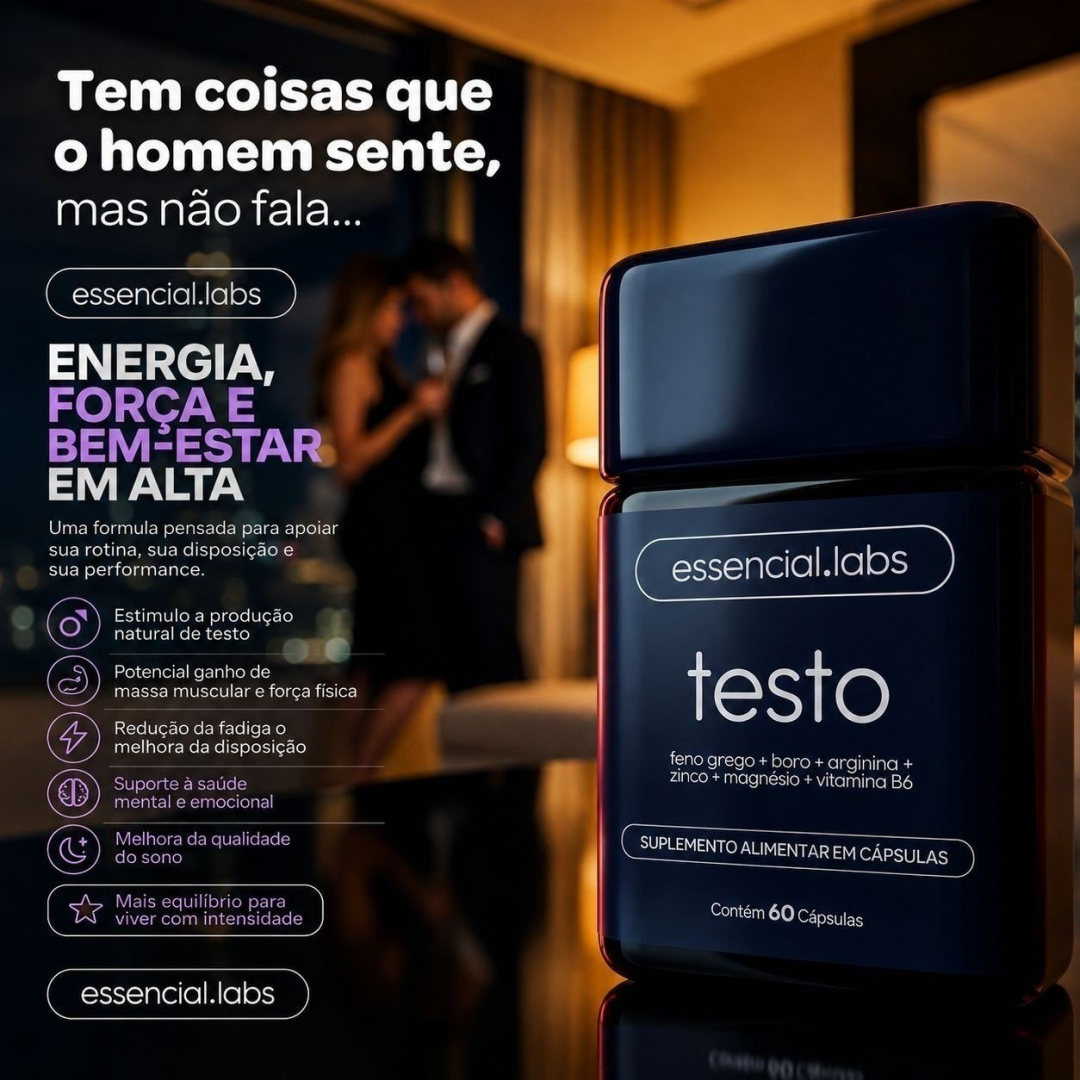 Testo Essencial Precursor da Testosterona 60caps