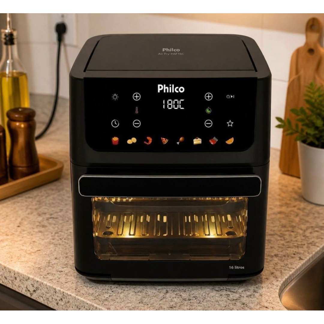 Fritadeira Air Fryer Philco 16 Litros Paf16c Preto 127v