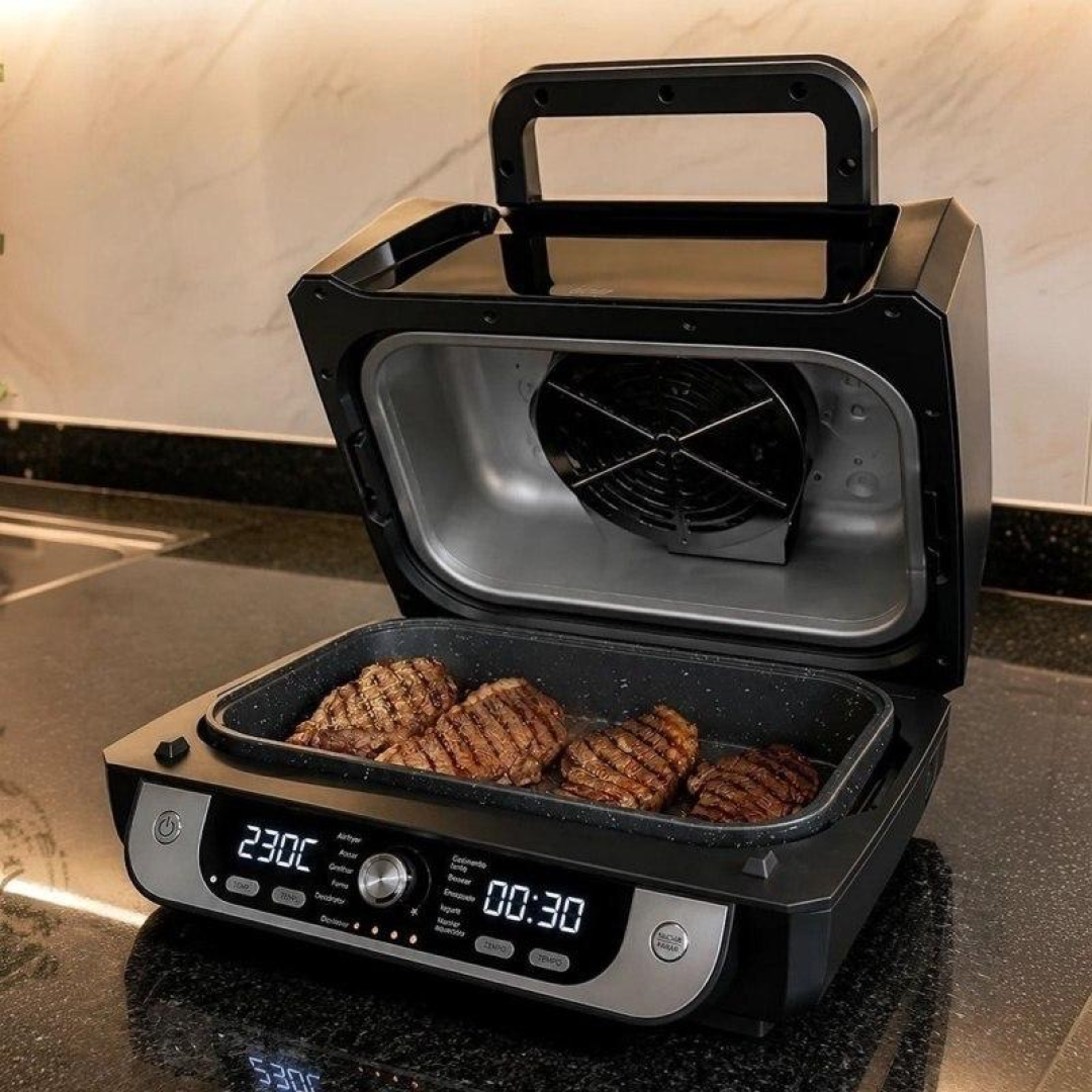 Fritadeira Elétrica Air Fryer WAP Barbecue com Painel Digital e 12 Funções 220V