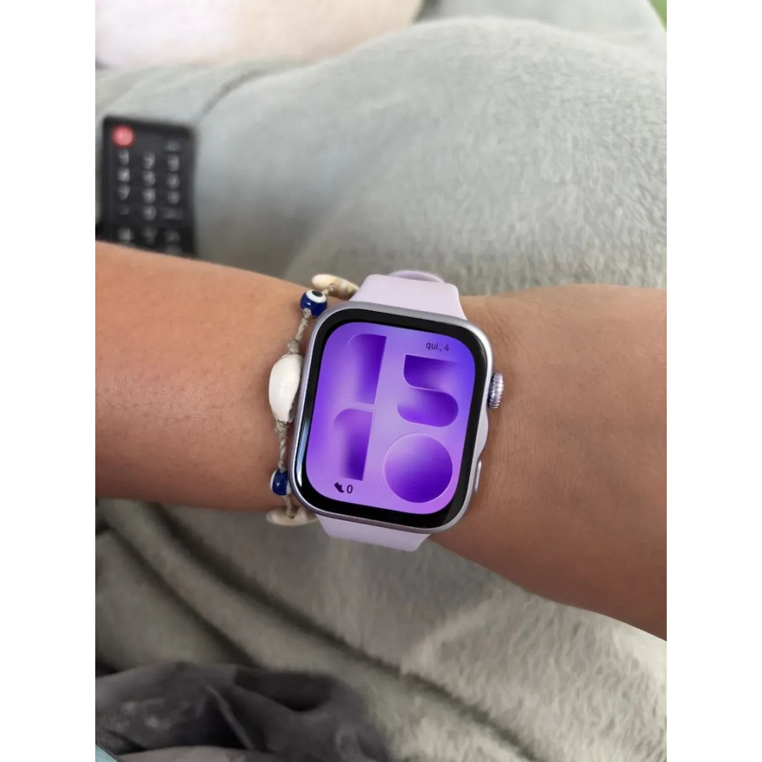 Smartwatch Huawei Watch Fit 5 Amoled De 182  Design Leve Mini Treino Bateria Com Até 10 Dias 64 Gb Gerenciamento... Prateado Esportivo