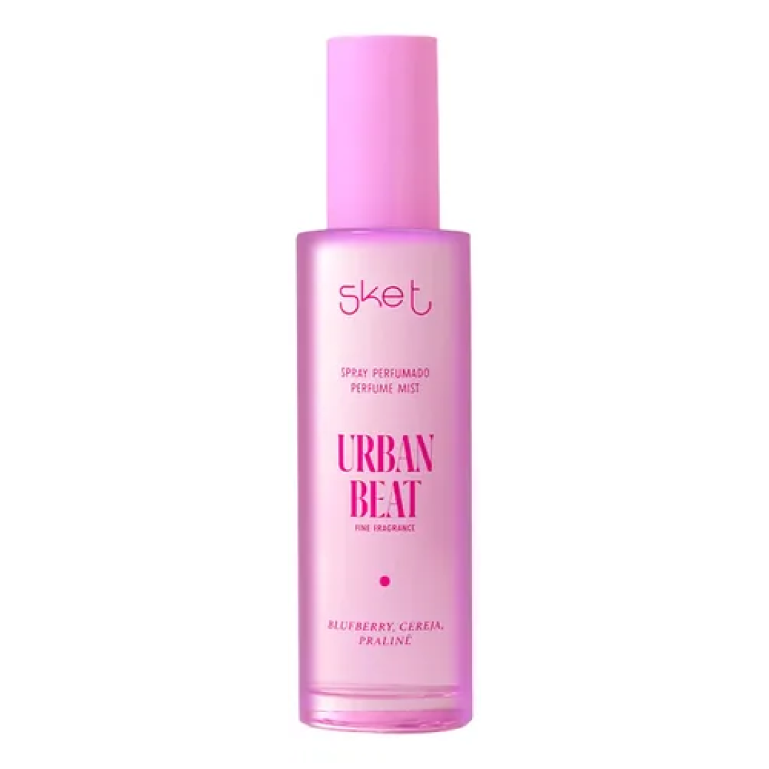 Body Splash Skelt Perfume Mist Urban Beat 100 mL para Mulheres com Frutas e Flores