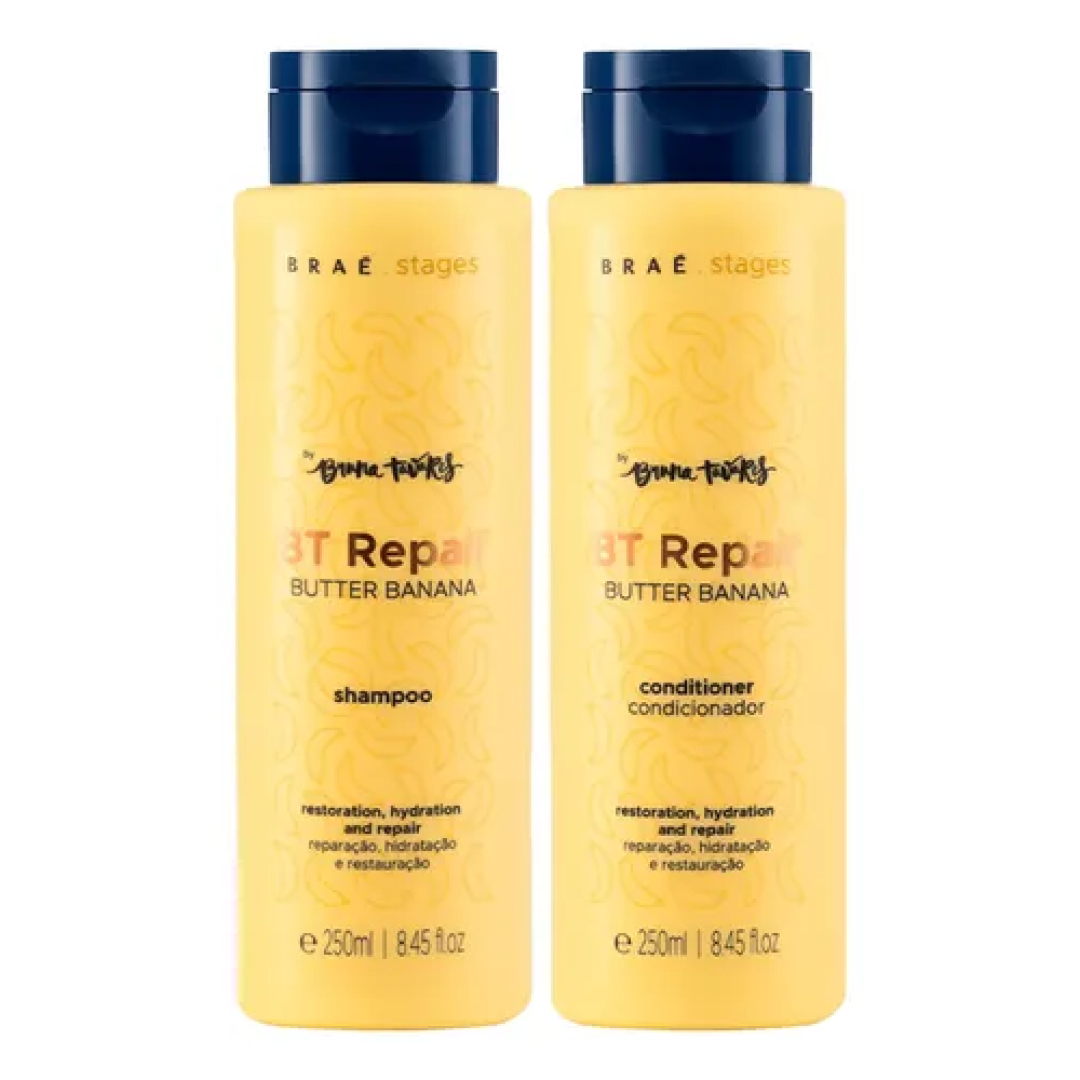 Kit Stages Bt Repair Butter Banana Sh + Cd 250ml - Braé