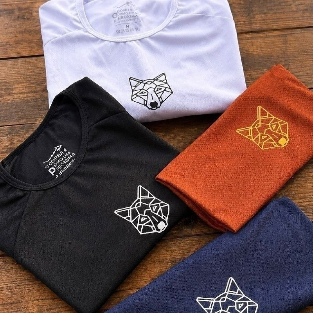 Kit com 3 Camisetas Dry Alpha Lobo