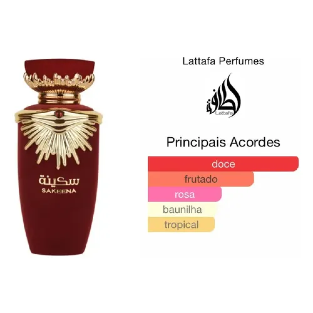 Perfume Lattafa Sakeena EDP 100ml Feminino