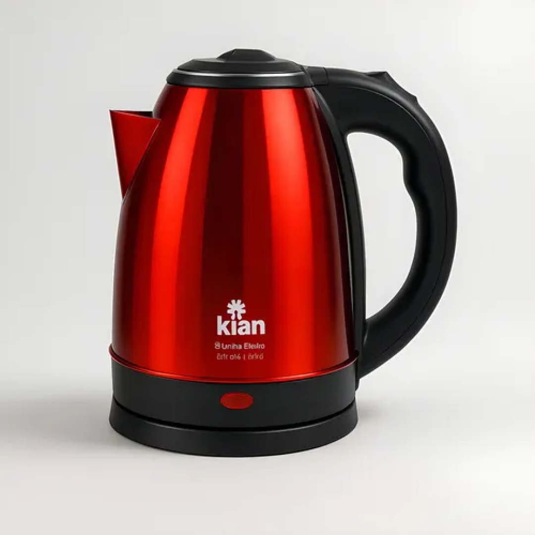 Chaleira Elétrica Kian 1,8l Inox Vermelha Ch-100 - Premium Cor Vermelho