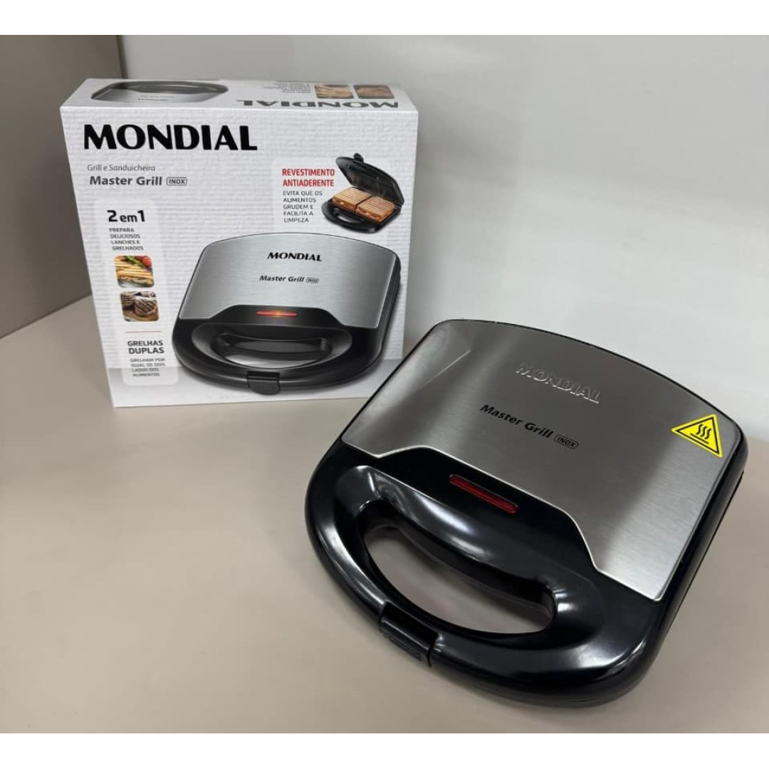 Sanduicheira Mondial Master Grill Mondial 750w S-20