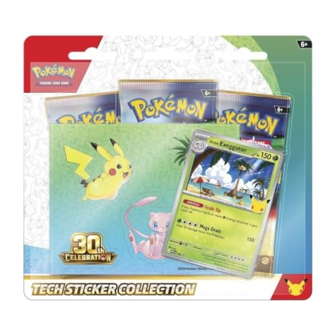 Pokémon TCG: 30th Tech Sticker Collection Alolan Exeggutor Inglês