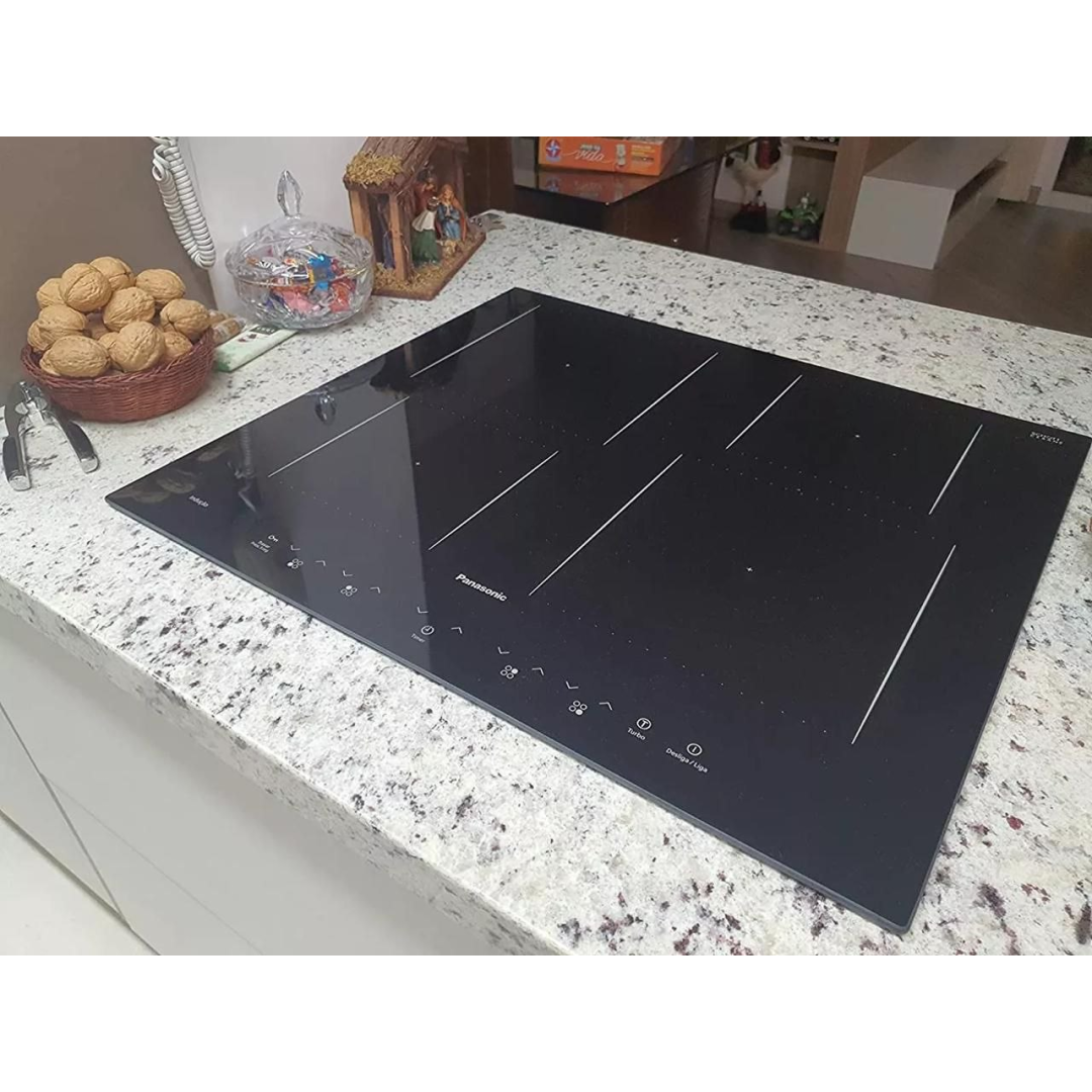 Panasonic Cooktop de Indução 4 bocas Preto Painel Touch 220v