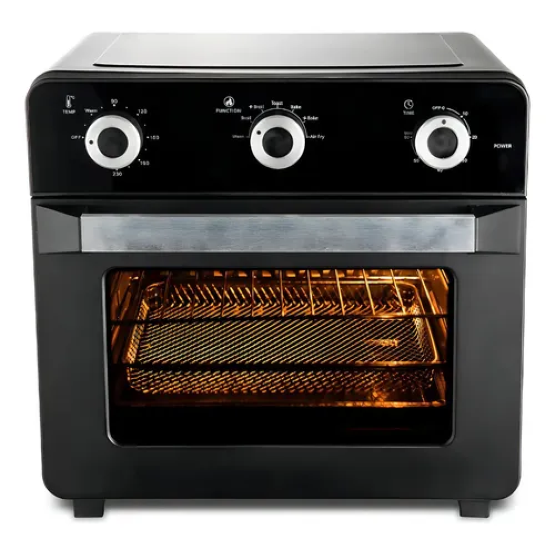 Forno Elétrico Hamilton Beach de 20L Com Air Fryer e Grill Preto